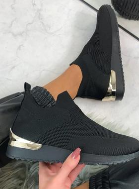 Sneakers 2021 New Women‘s Flying Knit All-in-one Shoes