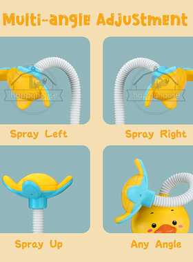 Baby Bath Toys for Kids Duck Bath Toys Sucker Shower Electri