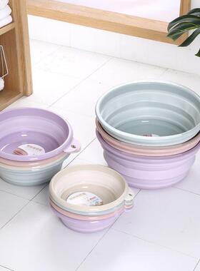 Portable Foldable Washbasin Folding Bucket Collapsible Silic