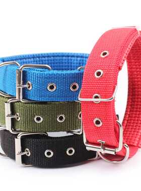 Solid Dog Collars Nylon Dog Collar For Small Medium Large D