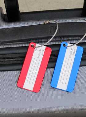 8 Pieces A Set Metal Luggage Tags Aluminum Alloy Tag For Tra