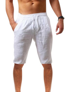Summer new style men's casual sports cotton and linen comfor