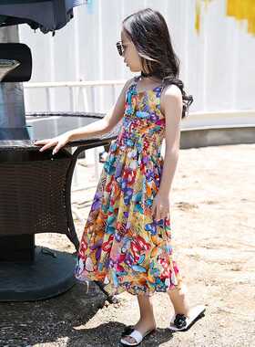 2020 New Girls Dresses Bohemia Children Dresses Girls Summer