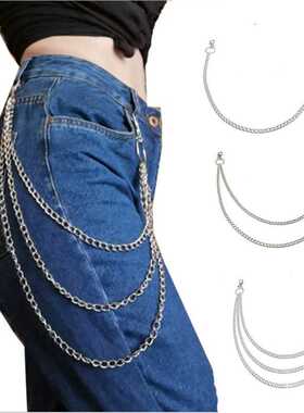 Novelty! Women's Two Layer Butterfly Chain Hip Hop Punk Gold