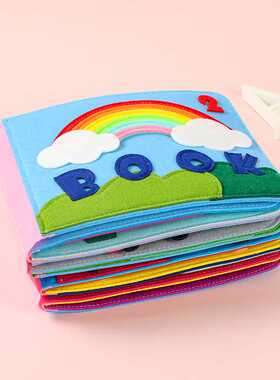 Montessori Cloth Book Baby Cloth D Toddlers Story Early Lea