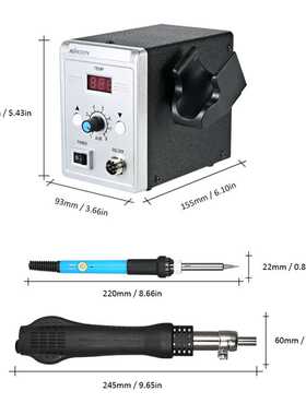 KKmoon 858D 700W Soldering Station LED Digital Solder Iron B