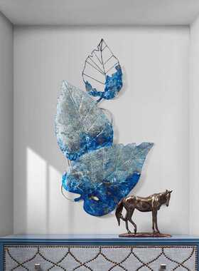 Simple European Wrought Iron Wall Hanging Leaf Crafts