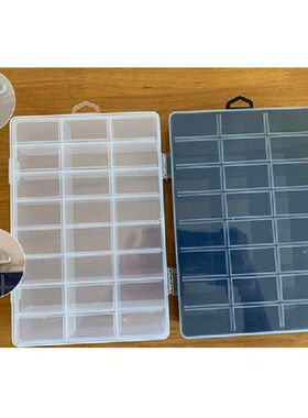 Practical 24 Grids Compartment Plastic Storage Box Jewelry