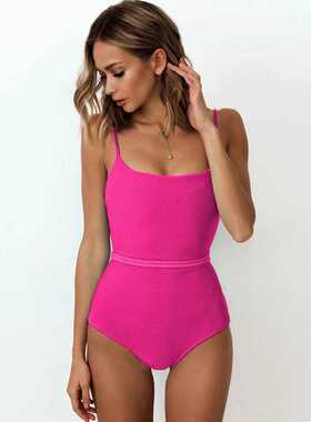 High Waist Bathing Suit Women One Piece Women's swim