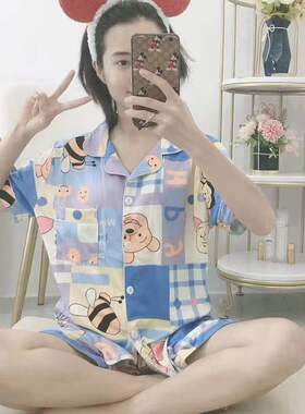 Pajama Set Women Summer Hot Sleepwear Shorts Cute Pijamas G