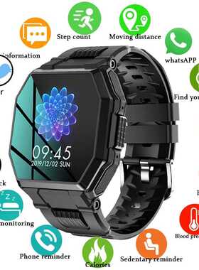 2021 Luxury military sport Men's Smart watch Men Full