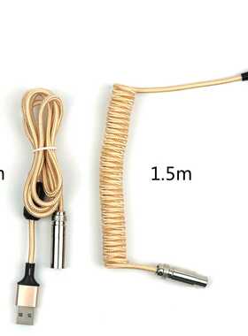 USB Metropolis Coiled Cable Aviator Connector Mechables