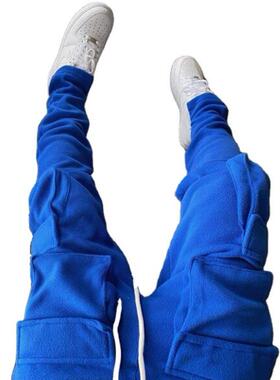 2022 Fall Winter Sreetwear Men's Cargo Pants Pockets Sweat P