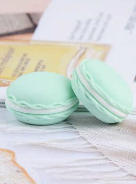 10 Pcs Resin Simulation Cartoon Macaron Cream Cake Dollhouse