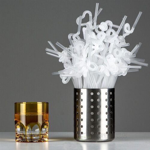 100Pcs/Pack Flexible Straws Drink Straw Reusable Silicone Dr - 图2