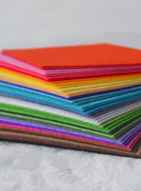 40pcs Multicolor  Craft Non-Woven Felt Fabric Polyester C