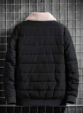 Men's Thick Parka Casual Classic Warm Winter Male Solid Colo