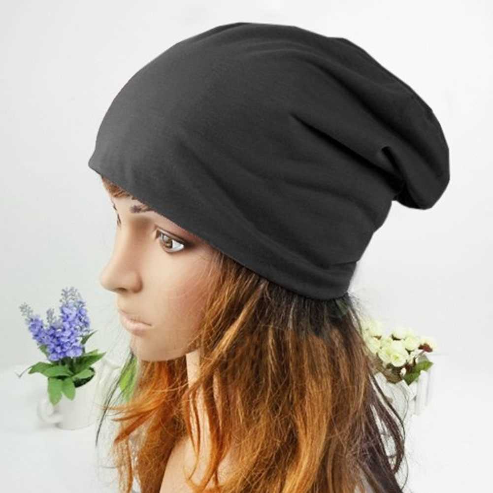 New Fashion Men Women Beanie Solid Color Hip-hop Slouch Unis - 图2