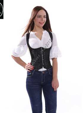 时尚复古调整型收腹背心宫廷晚会塑身衣Slimming Gothic corset