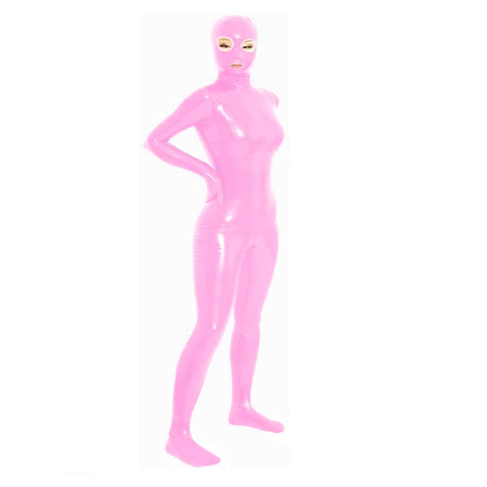 Women Oen Eyes and Mouth Zentai Full Bodysuit lus Size Zi-图2