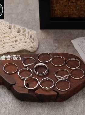 Europe and America Bohemia Rings Women's Style 12pcs/Suits