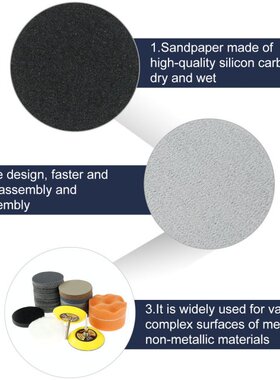 Wet Dry Sandpaper Sanding Disc 400-10000 Grit Hook Loop Sand