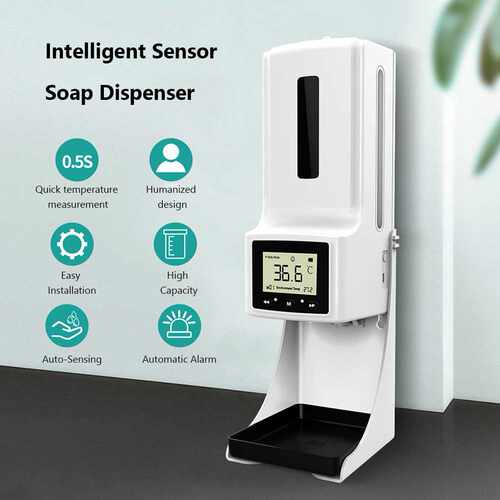 2 In 1 Smart Sensor Soap Dispenser Wall-mounted Automatic Ha - 图0