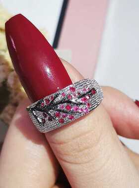 2pcs Pack 2022 New Luxury Fashion Black Pink Branch ree silv