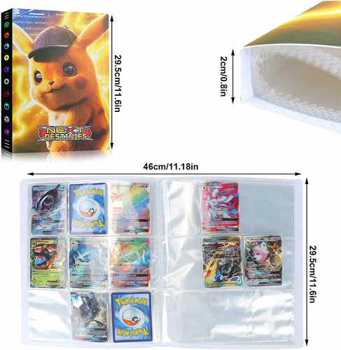 Anime 9 Pocket 432pcs Pokemon Album Book VMAX GX Game Map Ca - 图0