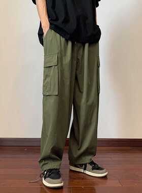 Big Pockets Casual Cargo Pants Men's Vintage Hip-hop Pants F
