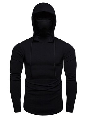 2022 Autumn Hot Men's Solid Color Hoodie Long Sleeve High Co