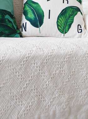 Home Hotel Pure Cotton Bedding Office Sofa Knitted Cover Bla