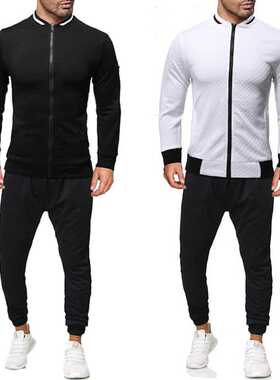 Brand Men Tracksuit 2 Pieces Men's Winter Jacket Casual Zipp