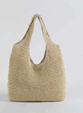 Fashion Straw Women Shoulder Bags Paper Woven Female Handbag