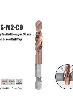 M-M10 Screw Tap Drill Bits HSS CO M5 Cobalt Taps Metric Co