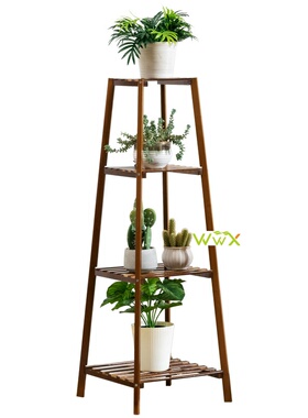 Simplicity Wood Stand For Plants Landing Type Light Shelf