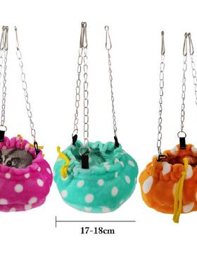 Fashion Plush Bird Hanging Cave Cage Parrot Nest Hammock