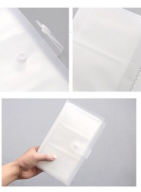 240 Slots Transparent PP Cover Business Card Book Large Capa