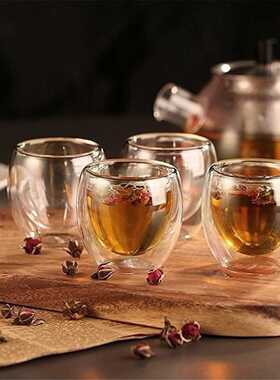 New Heat-resistant Double Wall Glass Cup Beer Espresso Coffe