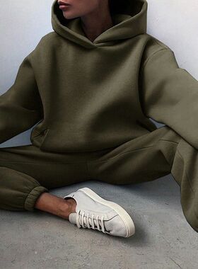 WOMEN'S TRASUIT CASUAL SOLID LONG SLEEVE SPORT SUITS AUTUMn