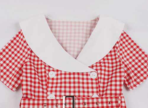 Audrey Hepburn Dress vestidos 50s Polk Dots Rockabilly dress - 图1