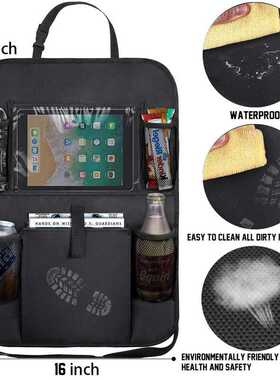 1pcs/ 2pcs Car Seat Back Organizer 5 Storage Pockets with To