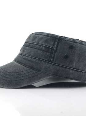 Classic Vintage Flat Top Mens Washed Caps Hat Adjustable Fit