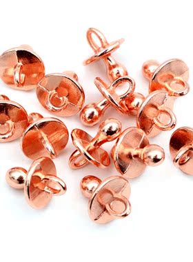 30pcs Charms Baby Pacifier Binky Teether 14x10mm Handmade Cr
