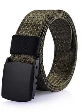 Outdoor Mens POM Buckle Quick Drying Belts Fashion Glaid Pat