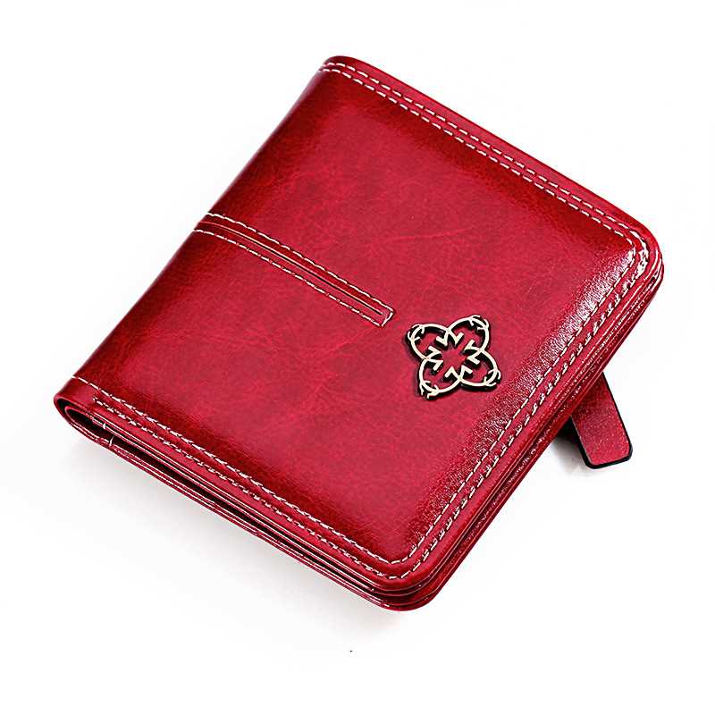 Wallet Women Luxury Leather Wallets Coin Bag Hasp Short Wall - 图2