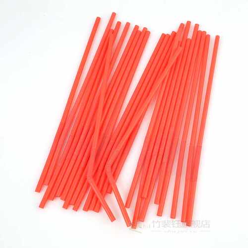 100Pcs/Pack Flexible Straws Drink Straw Reusable Silicone Dr - 图1