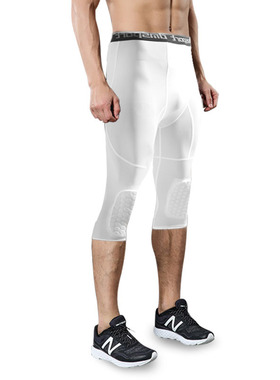 Men's Running Tight Pants With Honeycomb Anti-collision Knee
