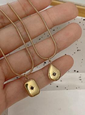 New Vintage Water Drop Star Round Bear Oval Pendant Necklace