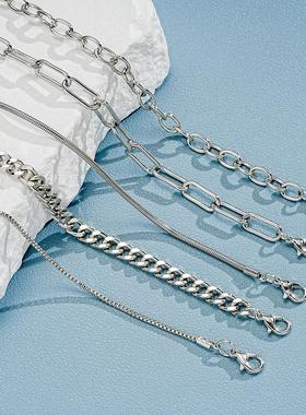 Metal chain bracelets 5 set银色多层金属炼条手錬5件套bracelet
